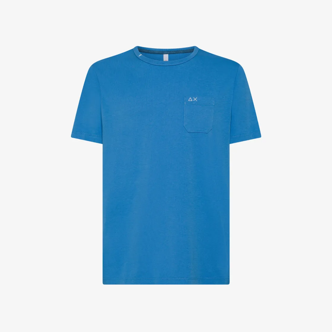 Clearance T-shirt in jersey di cotone avio con taschino Uomo T-Shirts