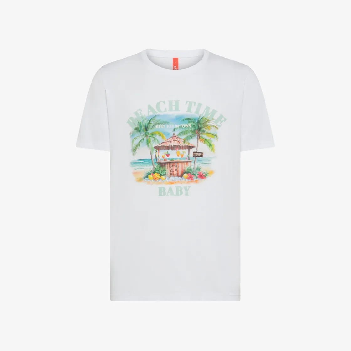 Best T-shirt in jersey di cotone bianco Uomo Beachwear Uomo