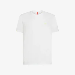 Fashion T-shirt in jersey di cotone bianco panna Uomo Beachwear Uomo