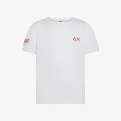 Sale T-shirt in jersey di cotone bianco Bambino T-Shirts|Beachwear Bimbo