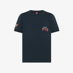 Online T-shirt in jersey di cotone blu navy Bambino T-Shirts|Beachwear Bimbo