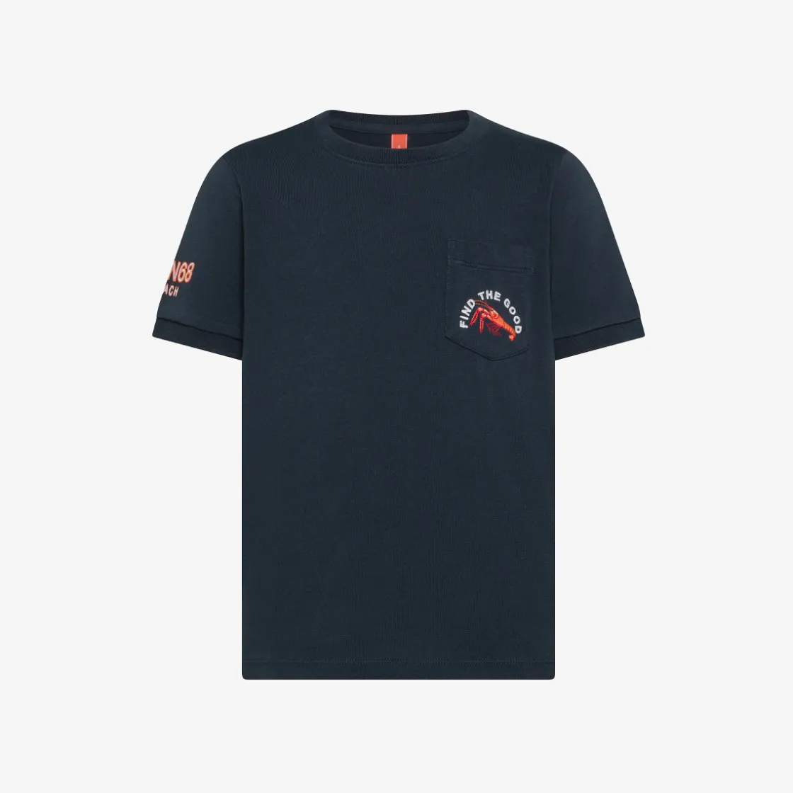 Online T-shirt in jersey di cotone blu navy Bambino T-Shirts|Beachwear Bimbo