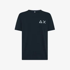 Fashion T-shirt in jersey di cotone blu navy Uomo T-Shirts