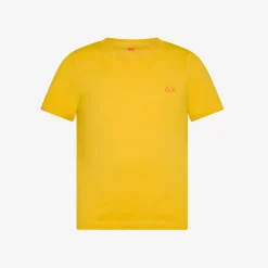 Hot T-shirt in jersey di cotone giallo Bambino T-Shirts|Beachwear Bimbo