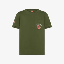 Best T-shirt in jersey di cotone verde scuro Bambino T-Shirts|Beachwear Bimbo