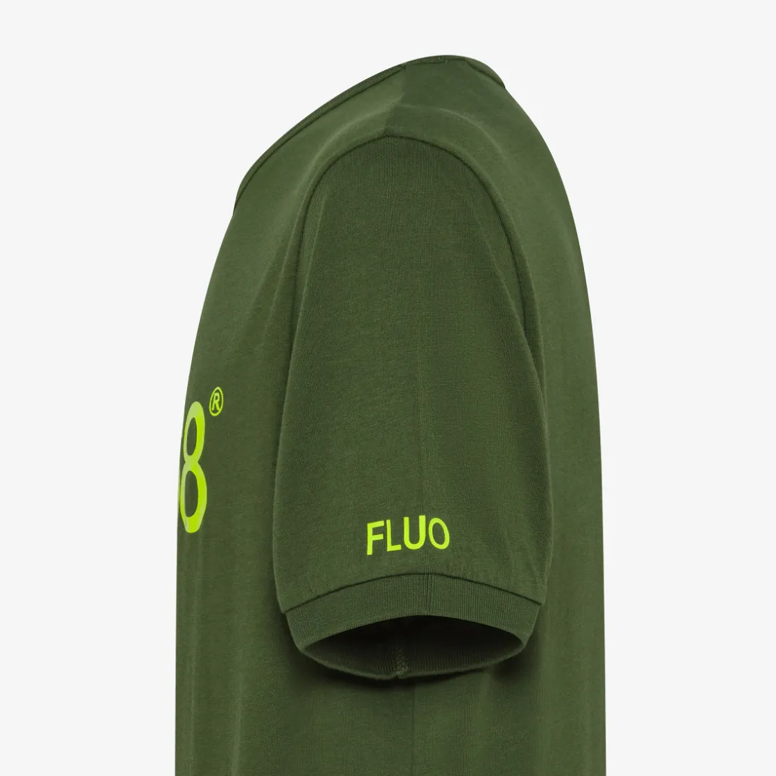 Sale T-shirt in jersey di cotone verde scuro Uomo T-Shirts