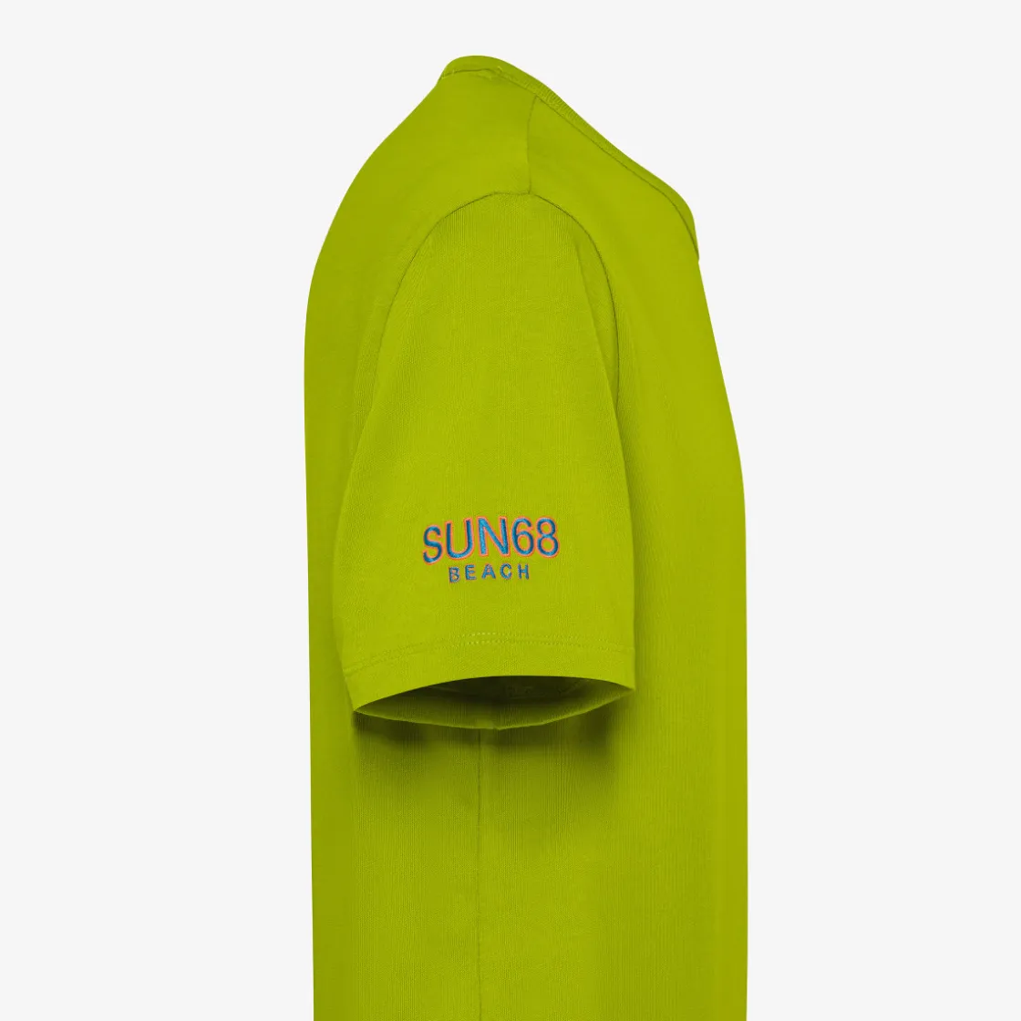 New T-shirt in jersey di cotone verde oliva Uomo T-Shirts|Beachwear Uomo
