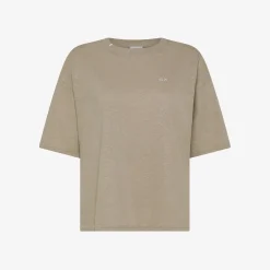 Best T-shirt in lino e cotone stone Donna T-Shirts