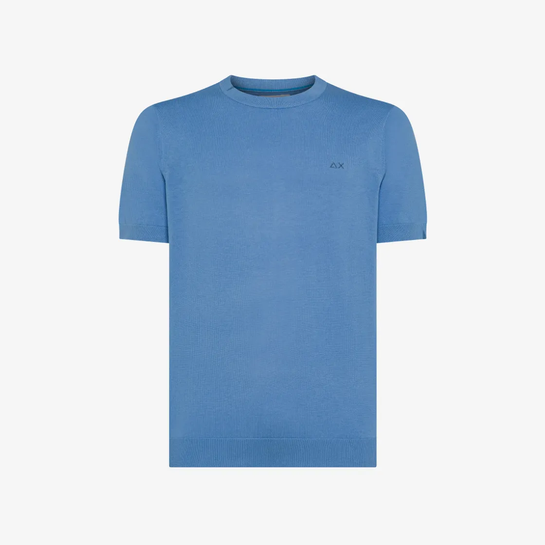 Hot T-shirt in maglia in cotone avio Uomo Maglie