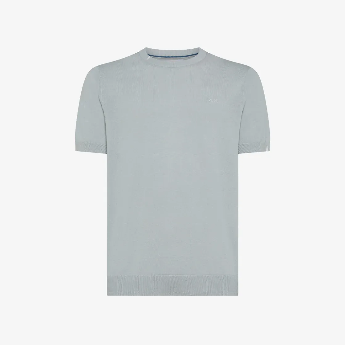 Sale T-shirt in maglia in cotone grigio chiaro Uomo Maglie