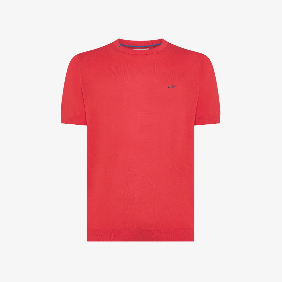 Outlet T-shirt in maglia in cotone rosso Uomo Maglie