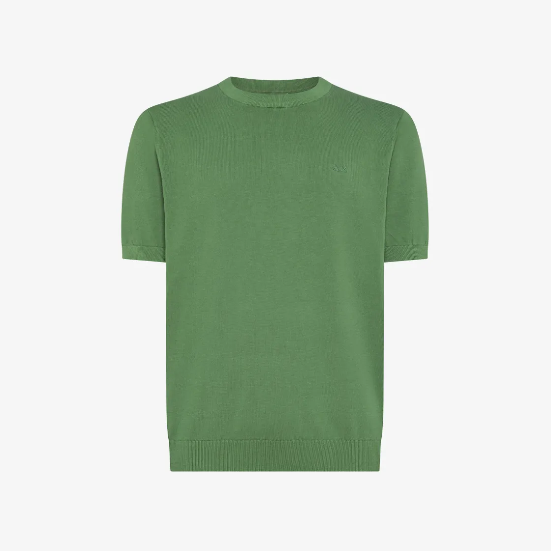 Online T-shirt in maglia in cotone verde salvia Uomo Maglie