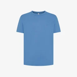 Hot T-shirt in piquet di cotone avio Uomo T-Shirts