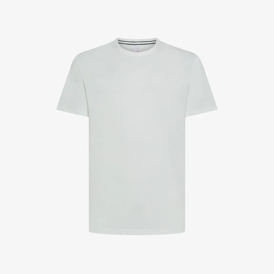Clearance T-shirt in piquet di cotone bianco panna Uomo T-Shirts