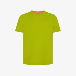 Sale T-shirt in piquet di cotone verde oliva Uomo T-Shirts