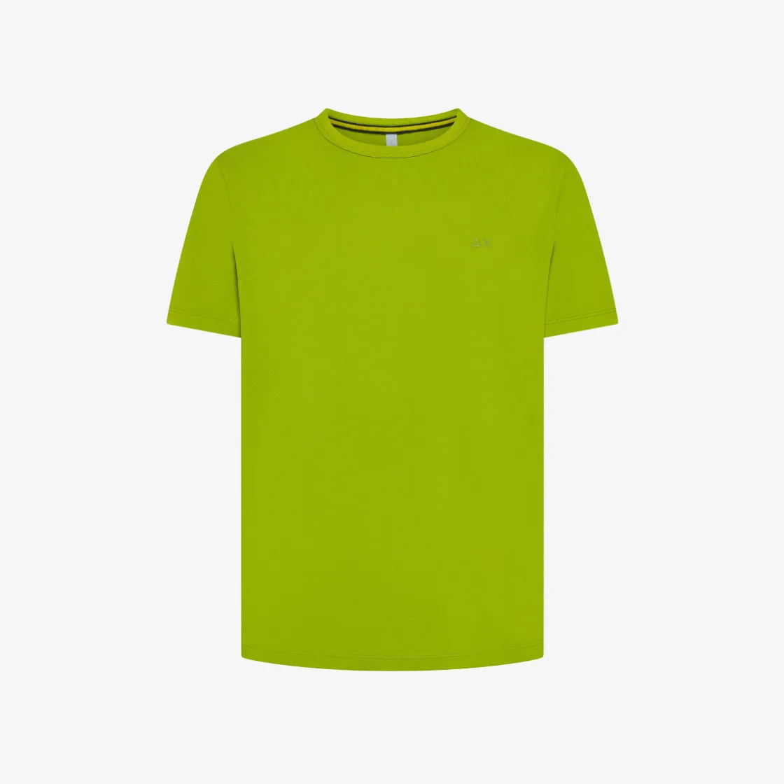 Hot T-shirt in piquet di cotone verde oliva Uomo T-Shirts