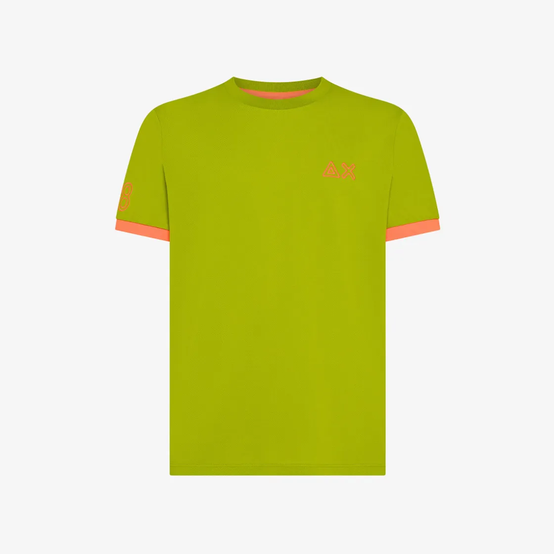 Best T-shirt in piquet verde oliva con ricami Uomo T-Shirts