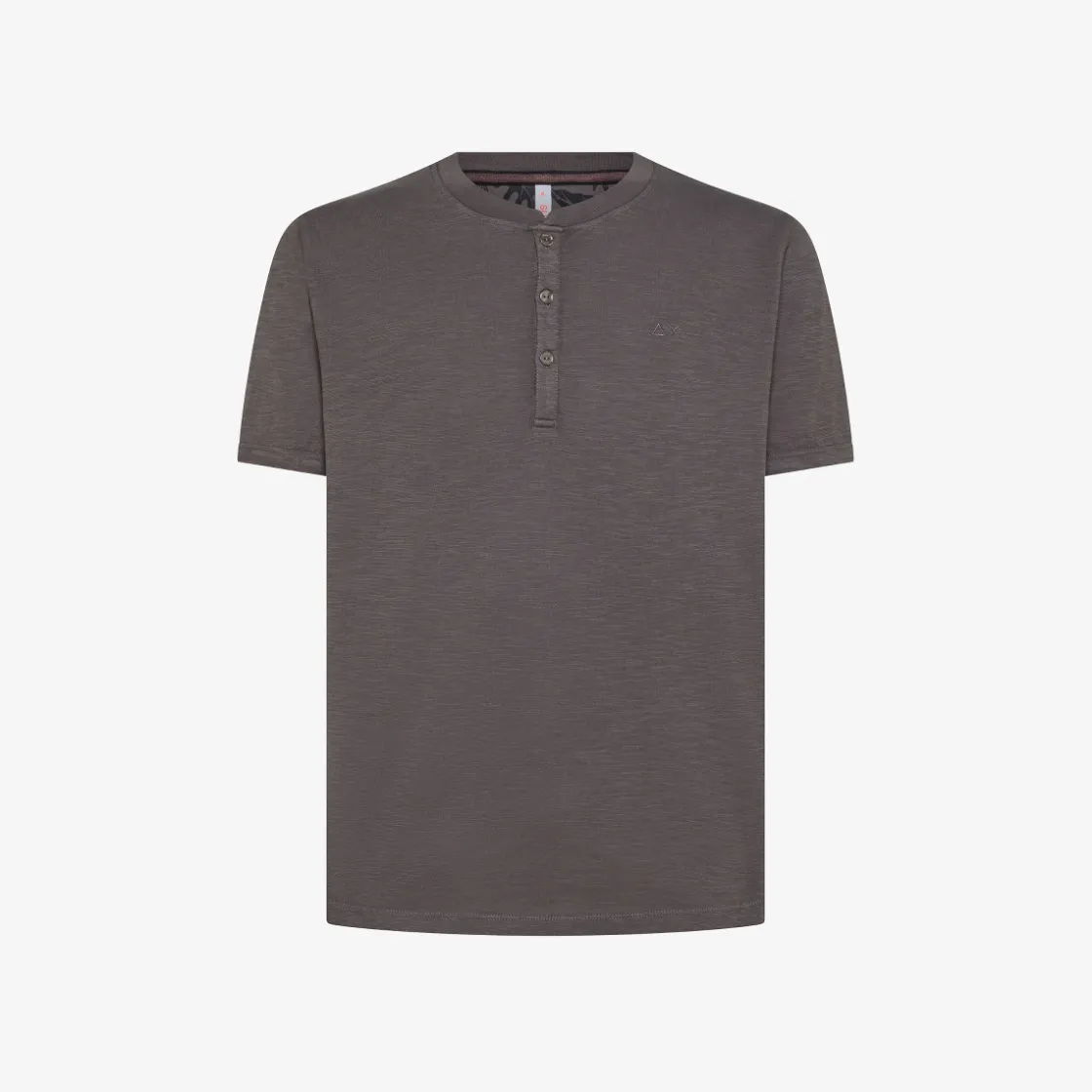 Online T-shirt serafino in jersey di cotone inchiostro Uomo T-Shirts